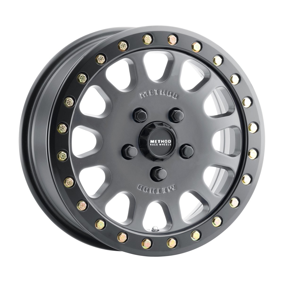 Method Race Wheels | MR401 UTV Beadlock | Titanium - Matte Black Ring - Sniper Custom Trucks