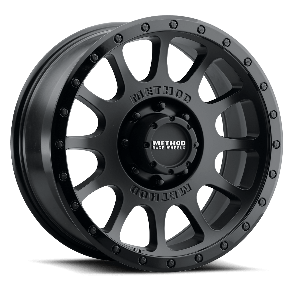 Method Race Wheels | MR305 NV | Matte Black - Gloss Black Lip - Sniper Custom Trucks