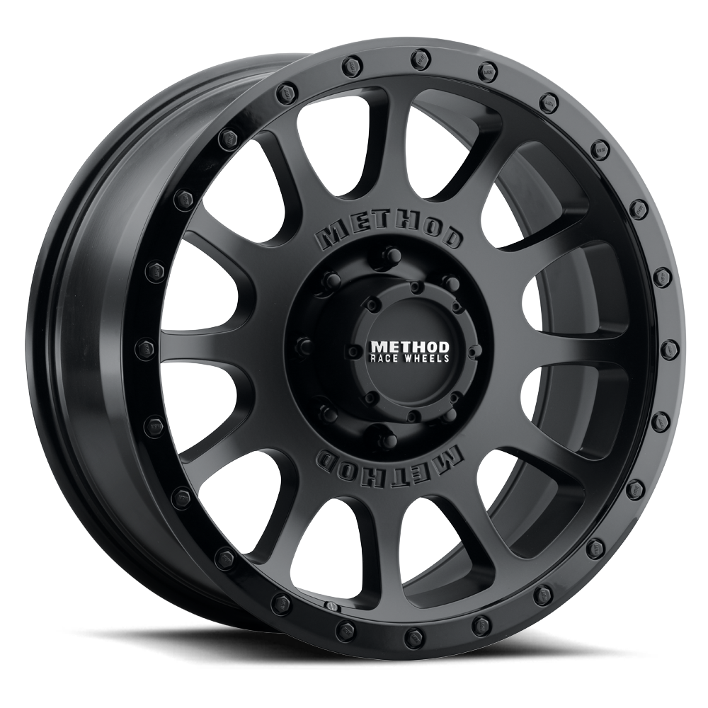 Method Race Wheels | MR305 NV | Matte Black - Gloss Black Lip