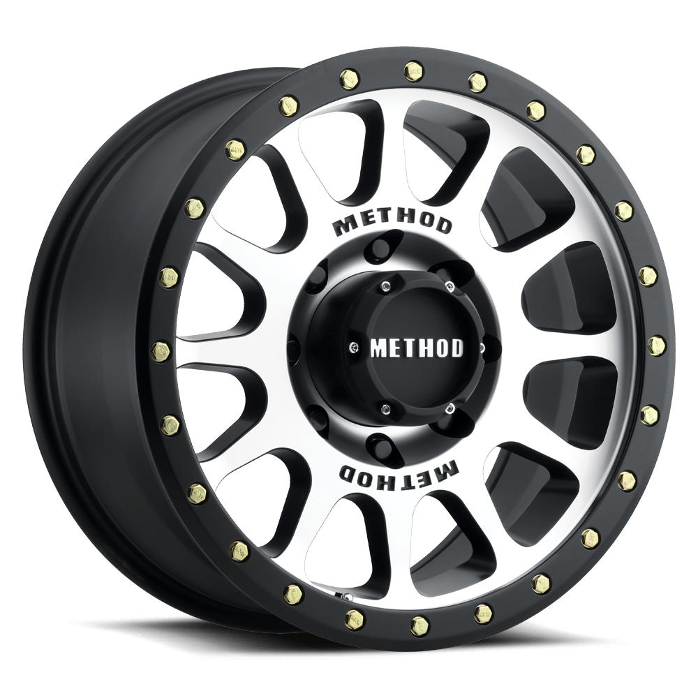 Method Race Wheels | MR305 NV | Machined - Matte Black Lip - Sniper Custom Trucks