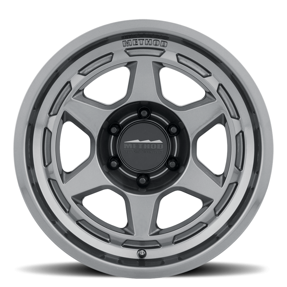 Method Race Wheels | MR708 Bead Grip | Gloss Titanium - Sniper Custom Trucks