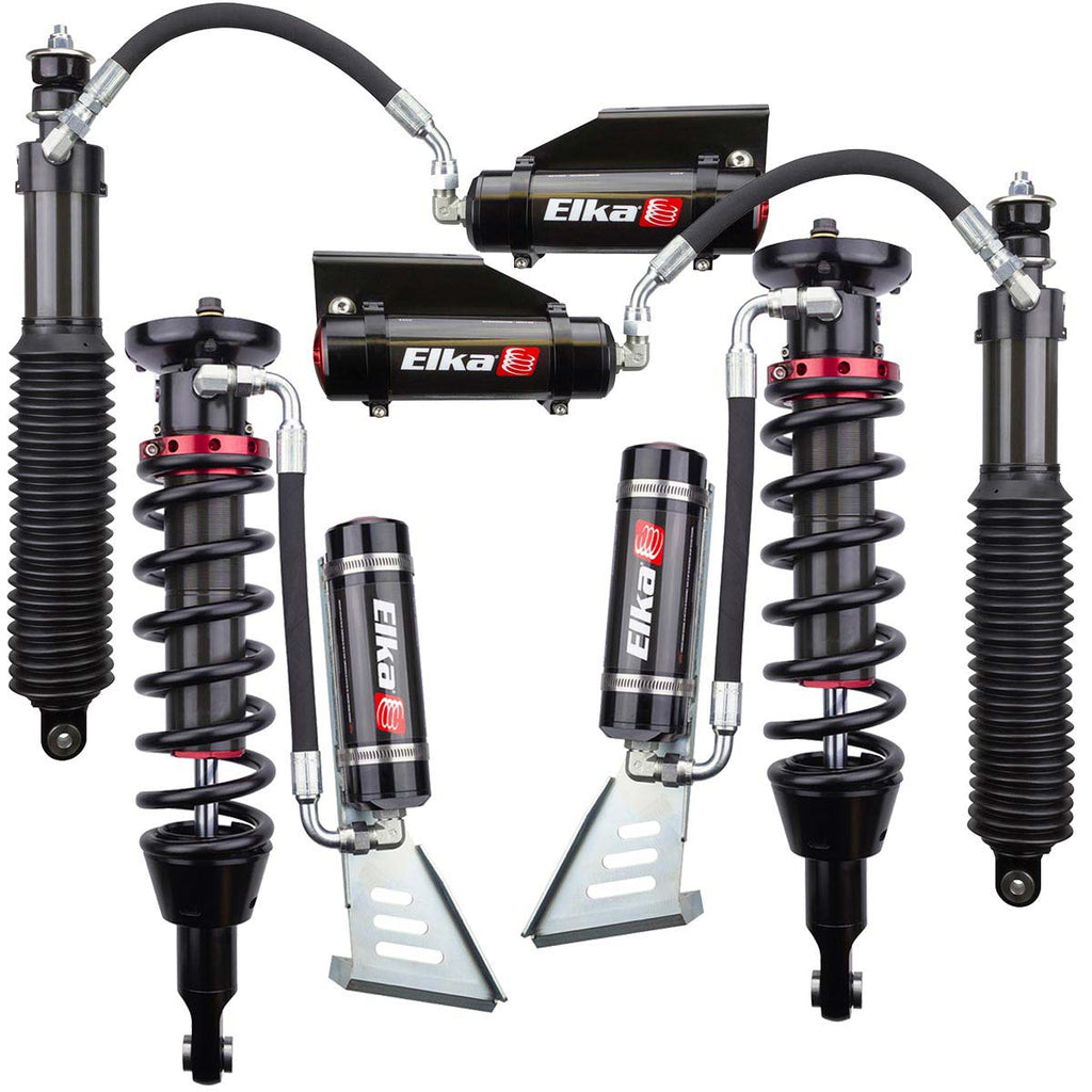 Elka Suspension 2.5 Reservoir Front & Rear Shocks Kit For Toyota Fj Cruiser, 2011 To 2014 (2 In. To 3 In. Lift) - Sniper Custom Trucks