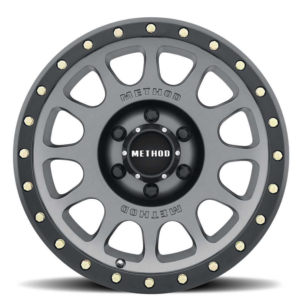Method Race Wheels | MR305 NV | Titanium - Matte Black Lip