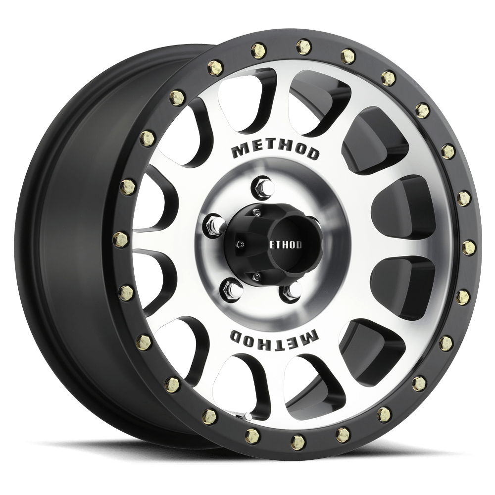Method Race Wheels | MR305 NV | Machined - Matte Black Lip - Sniper Custom Trucks