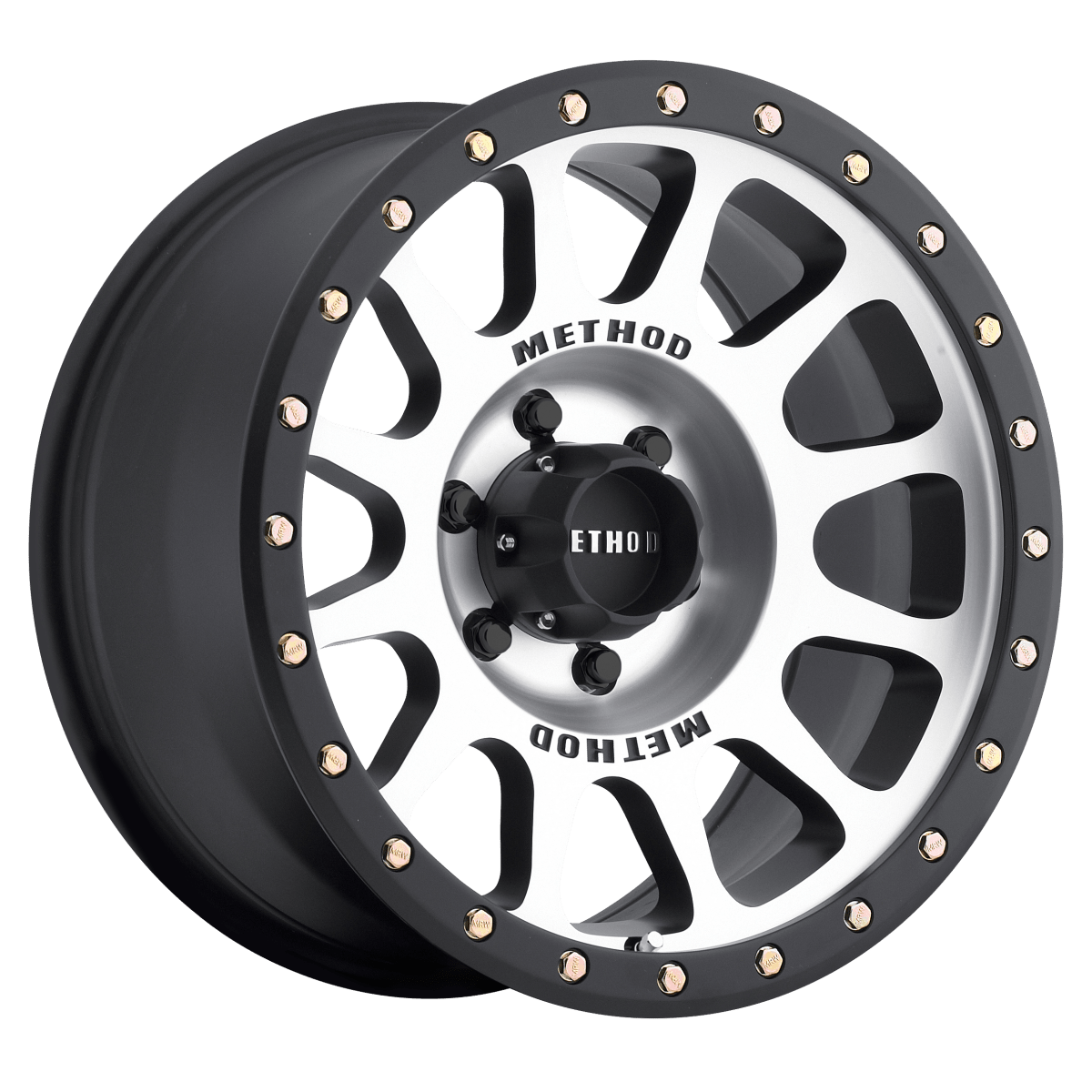 Method Race Wheels | MR305 NV | Machined - Matte Black Lip - Sniper Custom Trucks