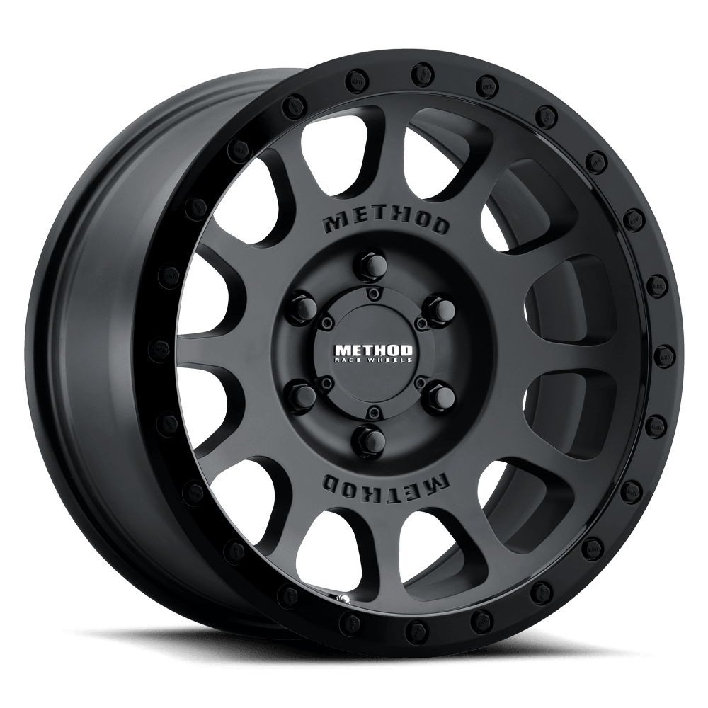 Method Race Wheels | MR305 NV | Matte Black - Gloss Black Lip - Sniper Custom Trucks