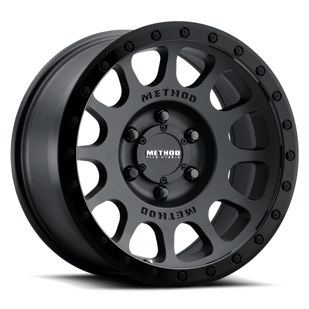 Method Race Wheels | MR305 NV | Matte Black - Gloss Black Lip