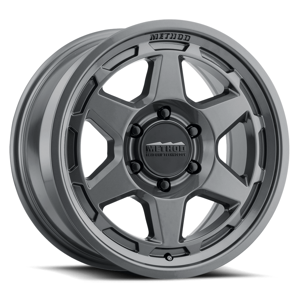 Method Race Wheels | MR708 HD Bead Grip | Gloss Titanium - Sniper Custom Trucks